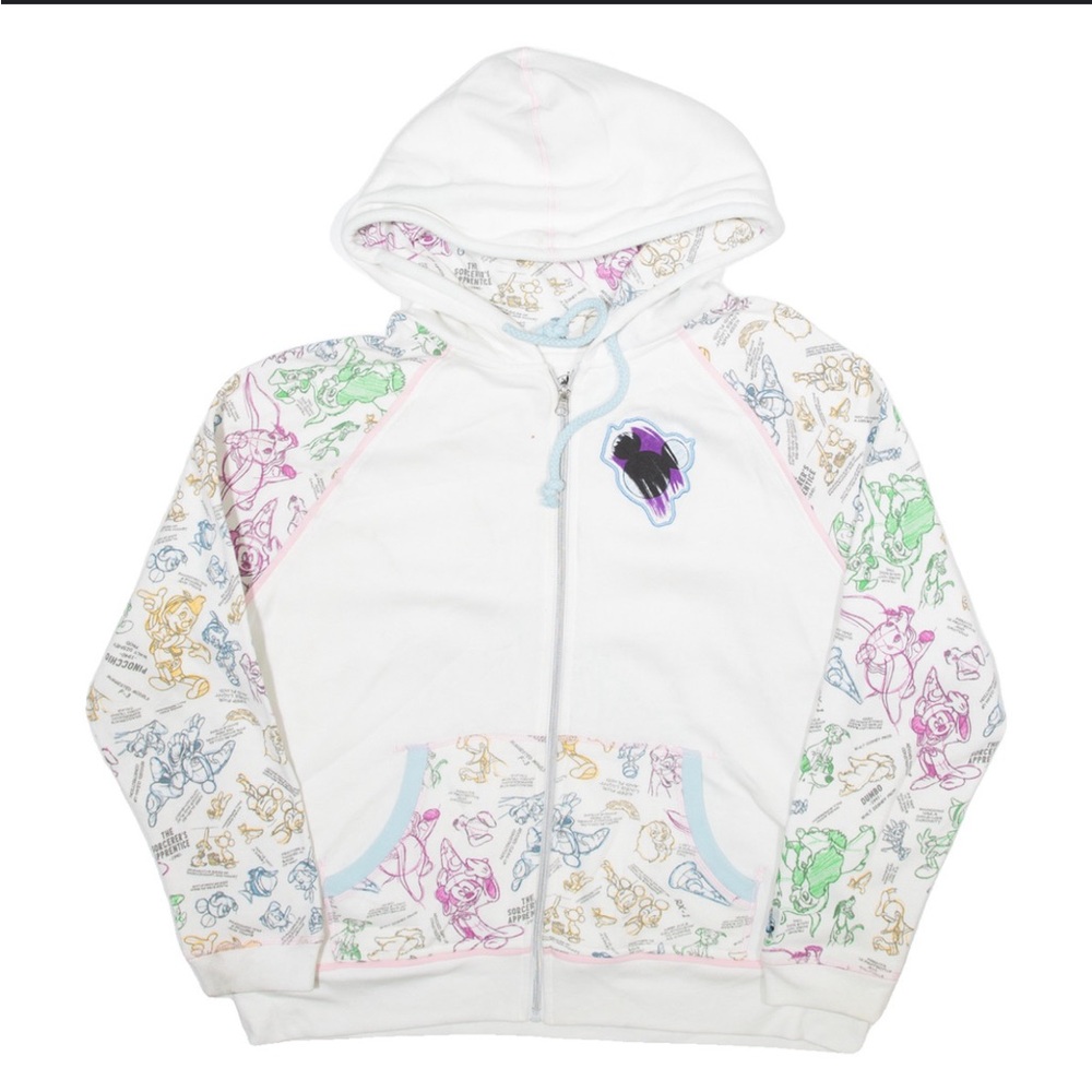 White Graphic Hoodie